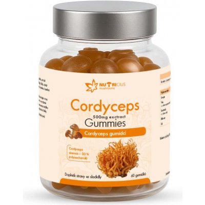 Nutricius Cordyceps 500 mg gummies 60 ks – Hledejceny.cz