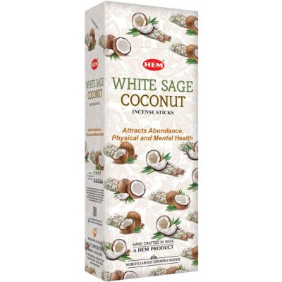 Hem Vonné tyčinky White Sage Coconut 20 ks – Hledejceny.cz