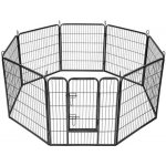 Malatec Kovová ohrádka pro pejsky a štěnata 8-dílná 80 x 80 cm – Zboží Mobilmania