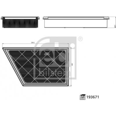 Vzduchový filtr FEBI BILSTEIN 193671 – Hledejceny.cz