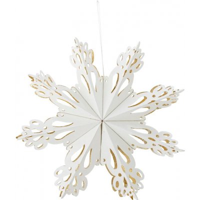 Decor by Glassor Papírová hvězda bílá Lyra – Zboží Mobilmania