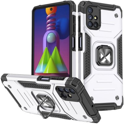 Wozinsky Ring Armor Samsung Galaxy M51 - stříbrné – Zboží Mobilmania