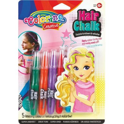 Colorino Barevné křídy na vlasy 5 barev – Zbozi.Blesk.cz