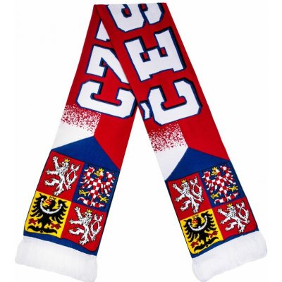 Fanouškovská pletená šála ČESKO / CZECHIA – Sleviste.cz