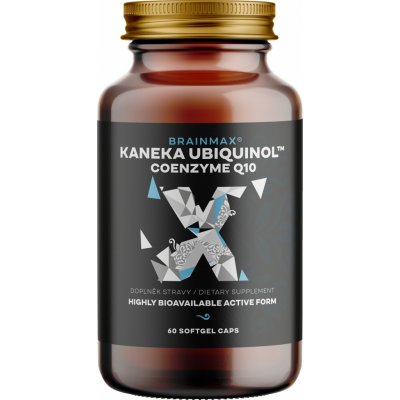 BrainMax Koenzym Q10, Ubiquinol, Kaneka, 100 mg, 60 softgel kapslí