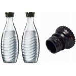 2ks Skleněná Lahvička Karafa + adaptér pro SodaStream Terra Art Spirit – Zboží Dáma