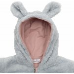 Luxusní dětský zimní overal New Baby Teddy bear šedo růžový – Zboží Dáma