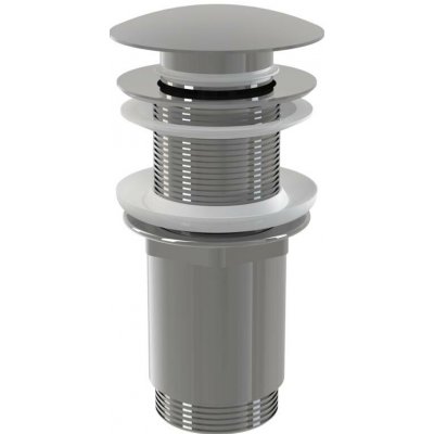 Alcaplast - A395 - Výpust umyvadlová CLICK/CLACK G 5/4" bez přepadu, velká zátka, kov, chrom-lesk – Hledejceny.cz