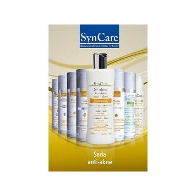 SynCare anti akné 8 micelární tonikum 200 ml + čisticí gel 75 ml + maska 75 ml + Sebunorm krém 75 ml + čisticí maska 75 ml dárková sada – Hledejceny.cz
