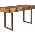 Dutchbone Volan toaletní stolek 140 x 50 cm zlatý mangový – Zbozi.Blesk.cz