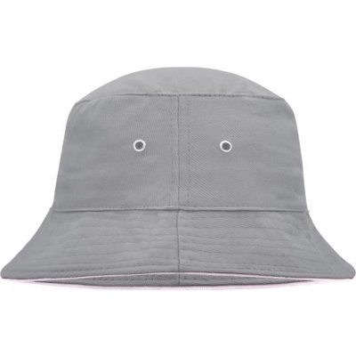 Myrtle Beach Rybářský klobouk s lemem MB 12 S/M Barva světle šedá-růžová – Zboží Mobilmania