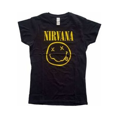 Tričko Dámské Smiley Logo Nirvana – Zboží Mobilmania