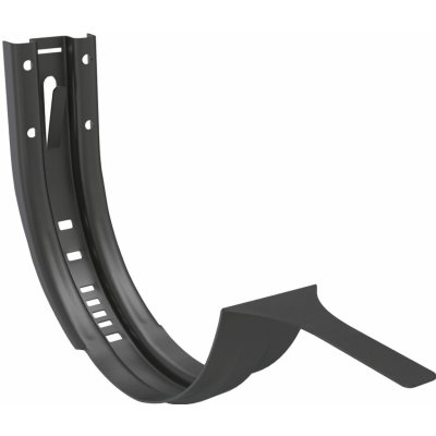 Zambelli Žlabový hák 330 mm čelní montáž RAL 7016 černá antracit – Zboží Mobilmania