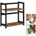 Regał na Przyprawy Bambusowa Półka do Kuchni Stojan 2 Horizontální Bronz LOFT – Zboží Dáma