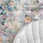 Takoy Prošívaná šusťákovina rozlité květiny olejomalba – Zboží Dáma