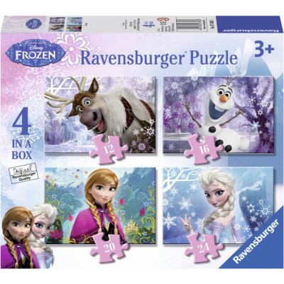 Ravensburger 4v1 Ledové království 12,16,20,24 dílků – Zbozi.Blesk.cz