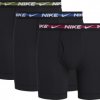 Boxerky, trenky, slipy, tanga Nike boxer brief 3pk 0000KE1153-K0S černá