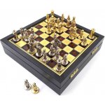 Madrid Magnificence Exkluzivní kovové šachy makedonské dynastie - šachovnice 20x20cm - SK1 – Hledejceny.cz