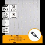 Aigostar - LED Venkovní vánoční řetěz 192xLED/8 funkcí 4,5x1,2m IP44 teplá bílá B10303ABHG – Hledejceny.cz