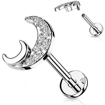 Šperky4U piercing do brady měsíček LB1104ST-1206 – Hledejceny.cz