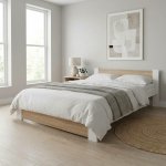 Postel Ourfamily Basic - přírodní, bílá 200x100 cm – Zboží Mobilmania