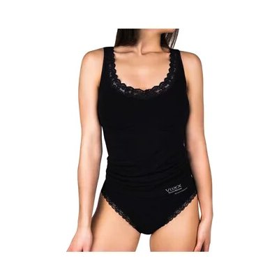 Košilka dámská bambusová BAMBOO SEAMLESS 010 s krajkou černá – Sleviste.cz