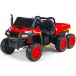 Daimex elektrické autíčko Farmer Truck šestikolový 4x motor 24V/200W dvoumístné červená – Hledejceny.cz