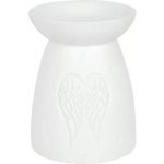 SDW Bíla keramicka aroma lampa Andělská křídla – Sleviste.cz