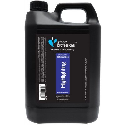 Groom Professional Blueberry Highlighting Shampoo borůvkový šampon zvýrazňující barvu srsti 4 l – Zboží Dáma