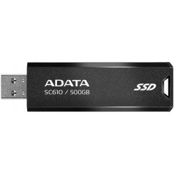 Pevný disk externí ADATA SC610 500GB, SC610-500G-CBK/RD