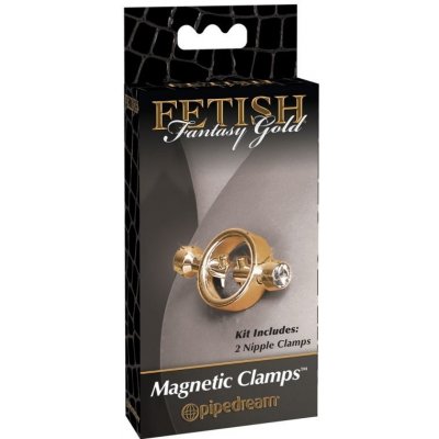 Fetish Fantasy Kulaté magnetické svorky na bradavky Gold