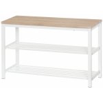 4Living Botník s lavicí, 30 x 80 x 51 cm, bílý – Sleviste.cz