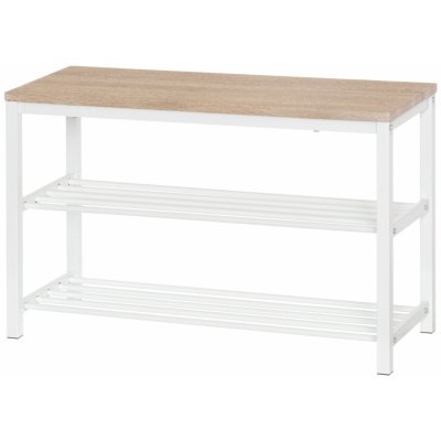 4Living Botník s lavicí, 30 x 80 x 51 cm, bílý – Sleviste.cz