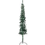 vidaXL Úzký umělý poloviční vánoční stromek se stojanem zelený 210 cm – Hledejceny.cz