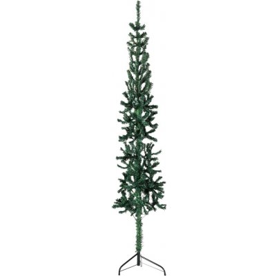 vidaXL Úzký umělý poloviční vánoční stromek se stojanem zelený 210 cm – Hledejceny.cz
