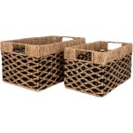 House Nordic Salar košík černá přírodní 25x21x40 cm – Hledejceny.cz