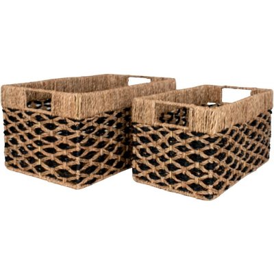 House Nordic Salar košík černá přírodní 25x21x40 cm – Hledejceny.cz