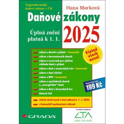 Daňové zákony 2025 - Hana Marková – Zboží Dáma