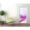 Tapety WEBLUX Samolepka na dveře fólie Purple Abstract Waves Art Composition Background - 87209773 Purple Abstraktní vlny Umění složení pozadí rozměry 90 x 220 cm