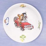 THUN Talíř hluboký Krtek autíčko 20 cm – Zboží Dáma