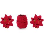 PartyDeco SADA velurových rozet a stuhy 10m 3ks – Sleviste.cz