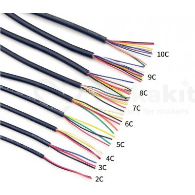 LaskaKit UL2464 26AWG - LIYY 0.14 mm2 černý – Sleviste.cz