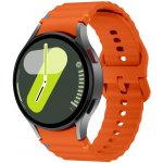Drakero Silikonový řemínek WAVY oranžový pro Samsung Galaxy Watch 4, 5, 6, 7 10468 – Zboží Živě