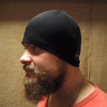 H.A.D. 100% Merino Beanie black Eyes