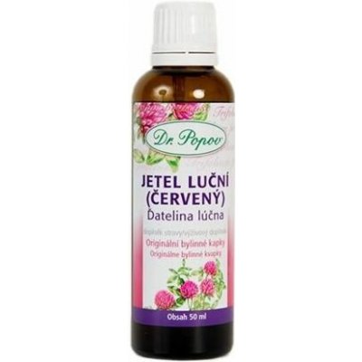 Dr. Popov Bylinné kapky jetel luční červený 50 ml – Hledejceny.cz