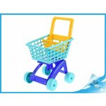 Mikro trading Nákupní vozík 40x33x58cm modrý v síťce – Zboží Dáma