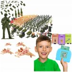 KIK Sada plastových vojáčků s příslušenstvím 307 dílů KX6188 – Zboží Dáma