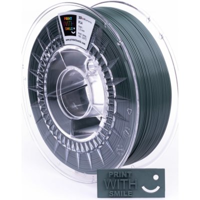 Print With Smile PLA – Dark Green 1,75 mm; 0,5 kg – Zboží Živě