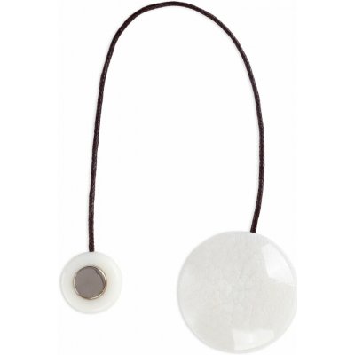 EUROFIRANY SADA 2KS DEKORAČNÍ SPONA NA ZÁVĚS CLARA S MAGNETEM 5 X 15 CM BÍLÁ – Hledejceny.cz