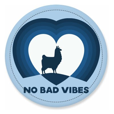 Placka No bad vibes – Zboží Dáma